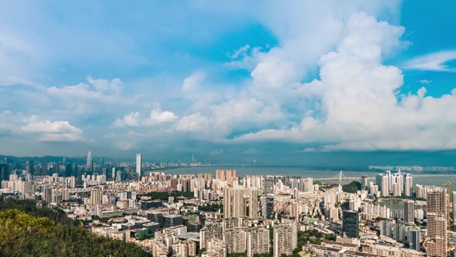 深圳大南山延时摄影视频素材