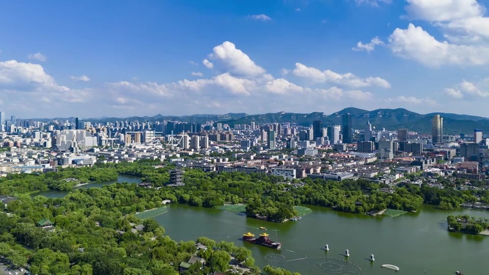 原创济南航拍延时视频素材画面2