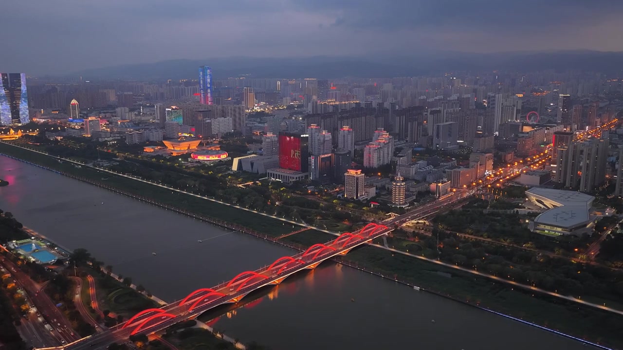 太原漪汾桥视频素材画面3