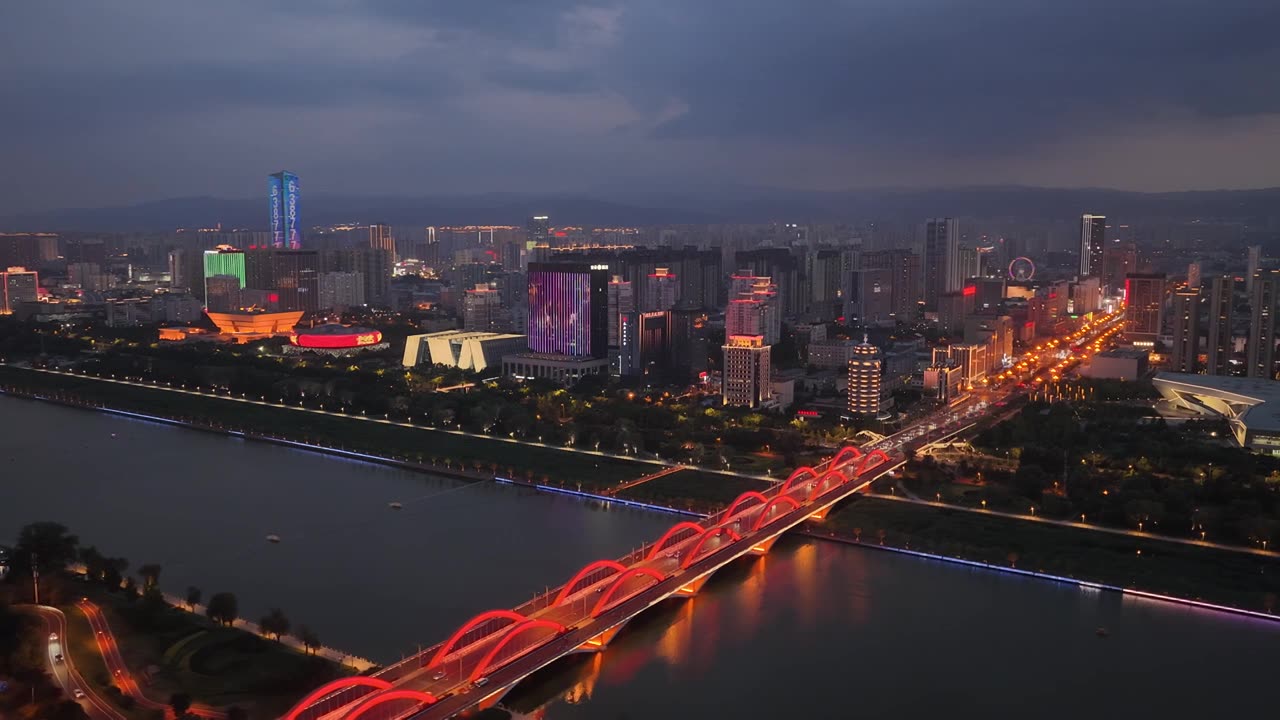 太原漪汾桥视频素材画面1