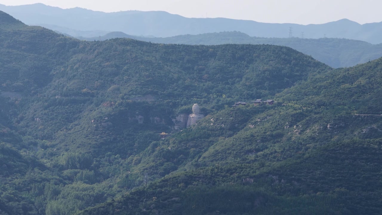 太原蒙山大佛视频素材画面4