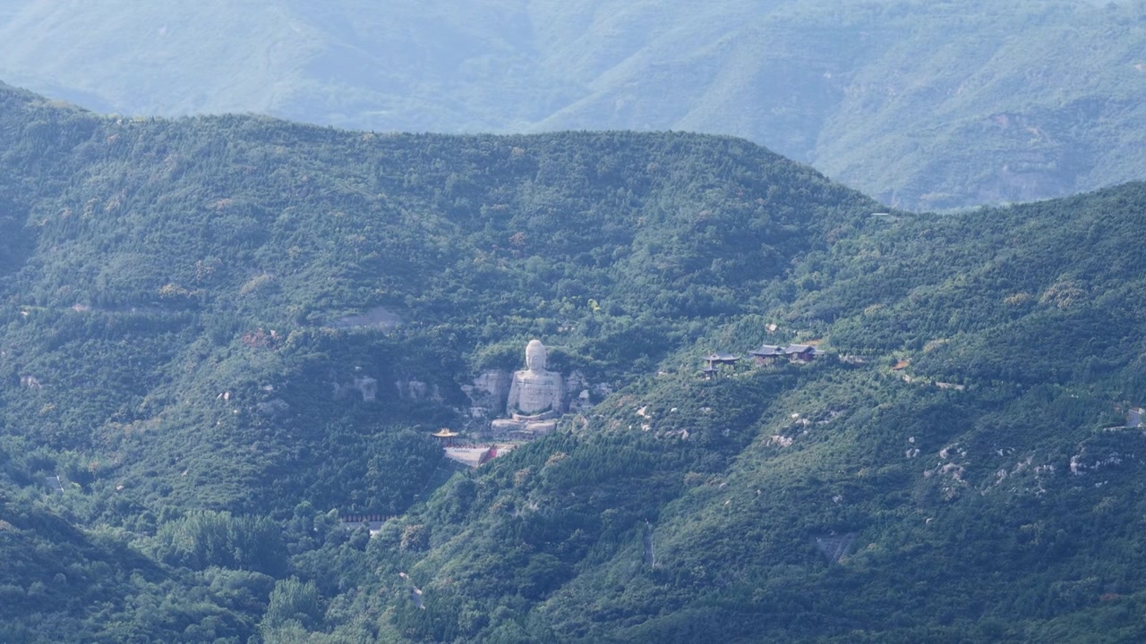 太原蒙山大佛视频素材画面3