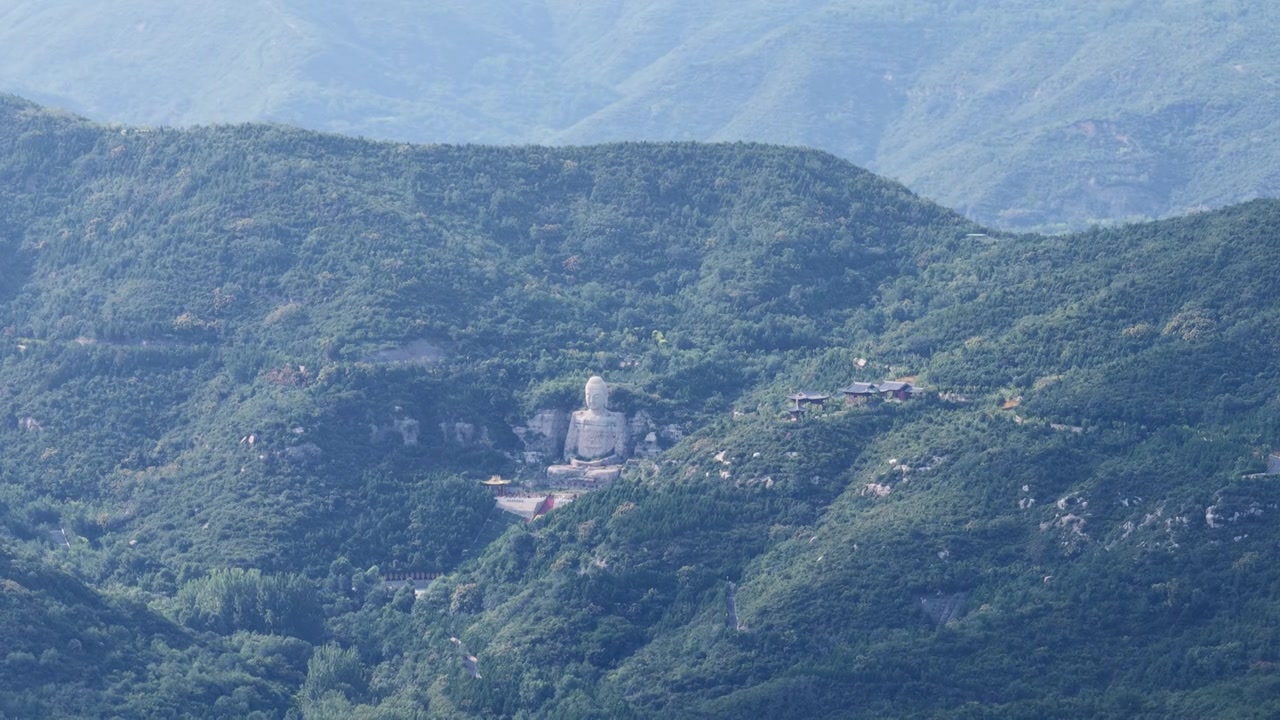 太原蒙山大佛视频素材画面4