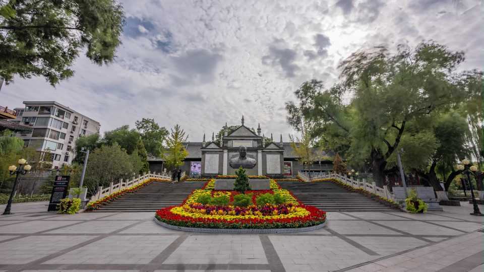 太原市中共太原支部旧址中轴延时视频素材画面1