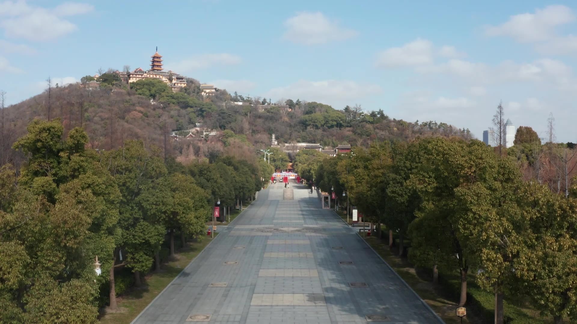 南通狼山航拍视频素材画面3