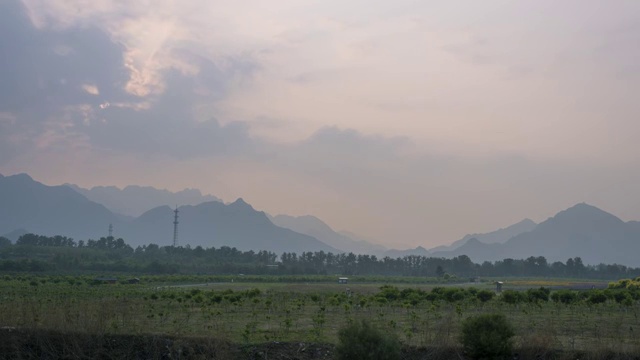 山间日落视频素材