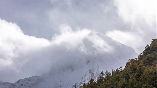 稻城亚丁雪山视频素材