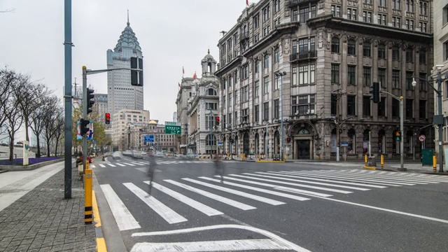 上海南京路交通视频素材