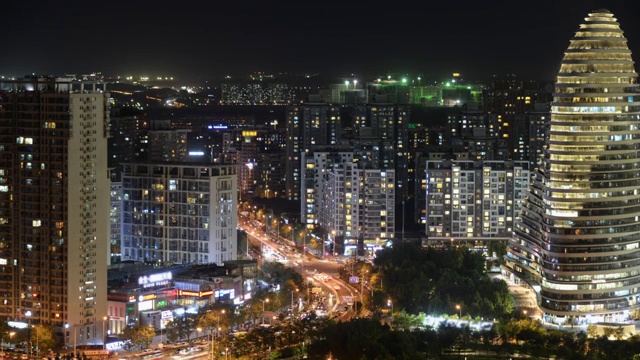 北京望京夜景视频素材