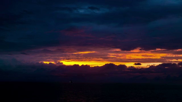 海边落日风光视频素材