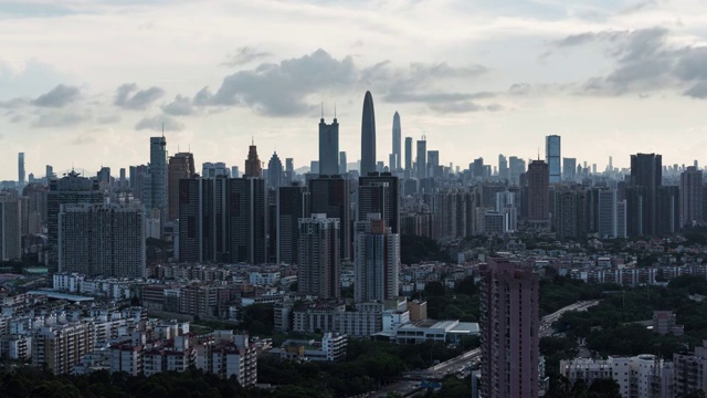 广东省深圳市延时景观视频素材