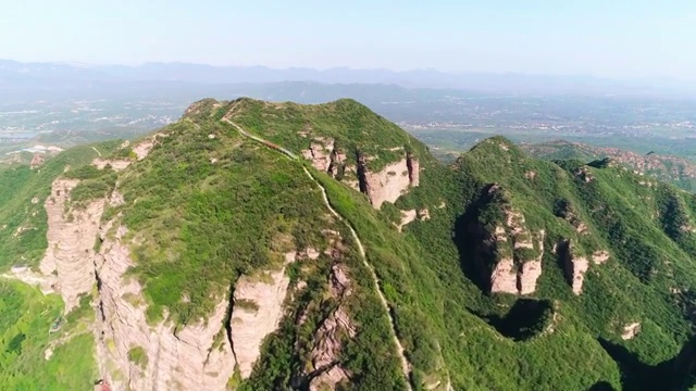 航拍河北省邢台天台山视频素材