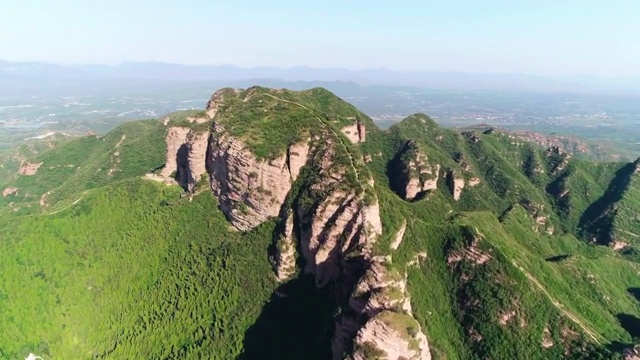 航拍河北省邢台天台山视频素材