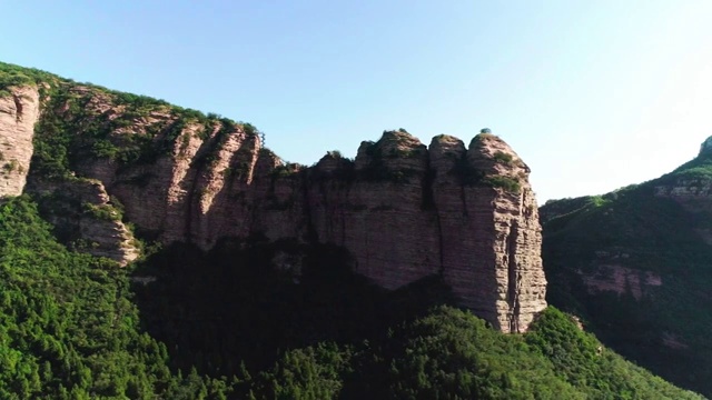 航拍河北省邢台天台山视频素材