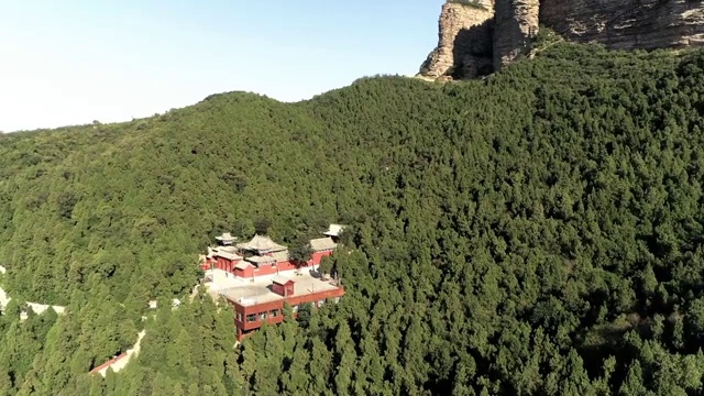 航拍河北省邢台天台山视频素材