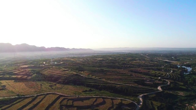 河北省邢台丘岭地形视频素材