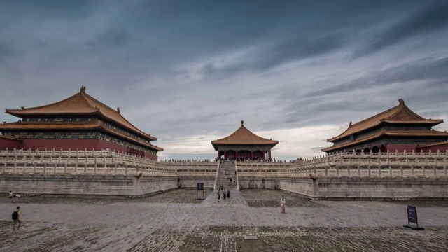 北京故宫延时风光视频素材