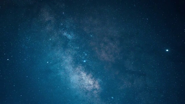 夜晚银河星空4K延时视频素材