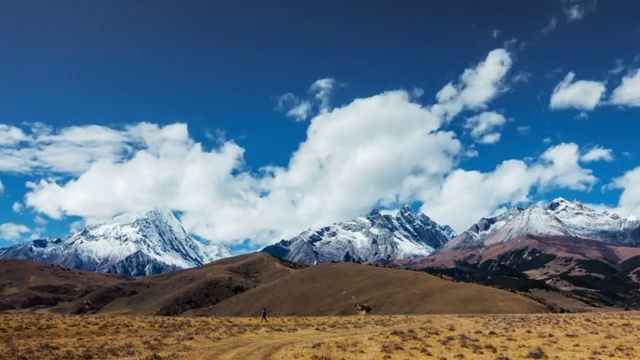 川西格聂雪山视频素材