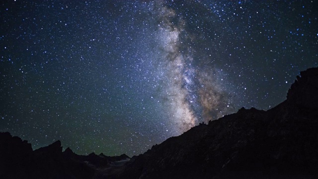 年保玉则银河星空延时影片视频素材