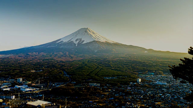 日本富士山的自然景观延时摄影视频购买