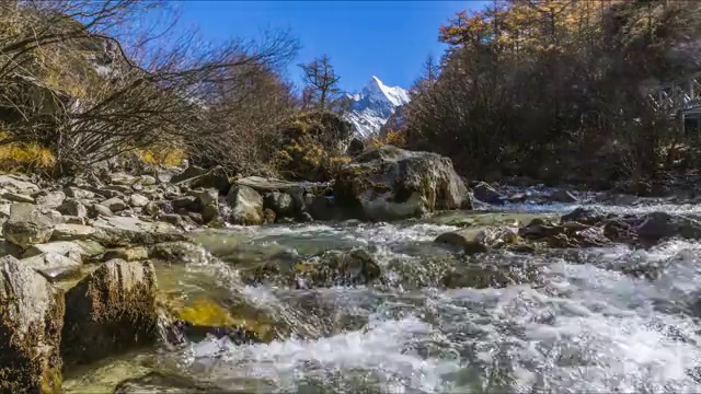 稻城亚丁风光延时影片视频下载