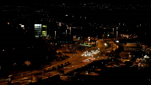 夜晚的城市道路视频素材