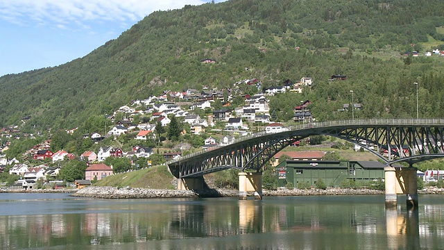 挪威的Sogndal city / Sogndal, Sogn og Fjordane视频素材