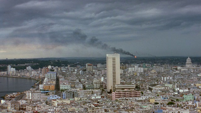 T/L, WS, Cityscape，哈瓦那，古巴视频素材