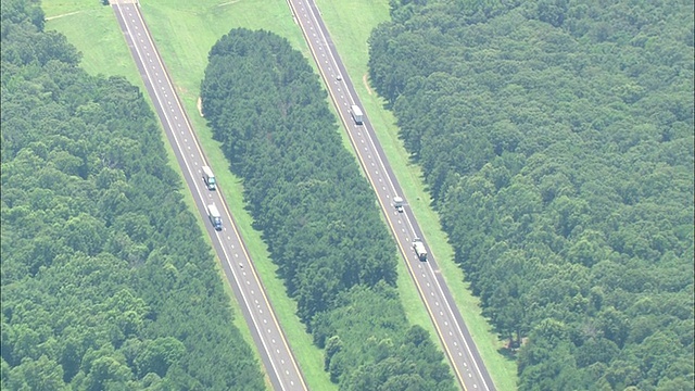 州际公路/德克萨斯州，美国航空视图视频素材