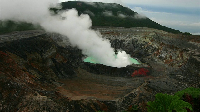 Poas火山，哥斯达黎加- 2008。视频素材