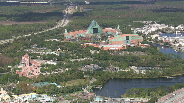 美国佛罗里达Epcot中心的WS鸟瞰图视频素材