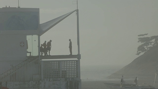 MS里约热内卢lifestyle, Life Guard station /里约热内卢de Janeiro，巴西视频下载