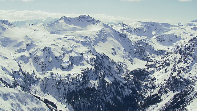 雪山/瑞士WS鸟瞰图视频素材