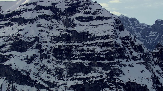 雪山/瑞士WS鸟瞰图视频素材