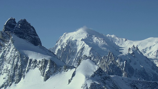 最高雪山/瑞士的WS鸟瞰图视频素材