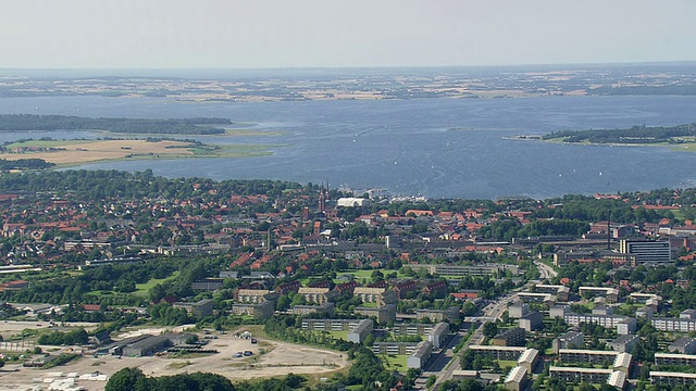 丹麦Roskilde / Sjaelland的WS AERIAL ZI视图视频素材