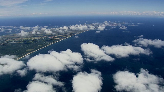 WS AERIAL ZI View of ocean / Nordjylland，丹麦视频素材