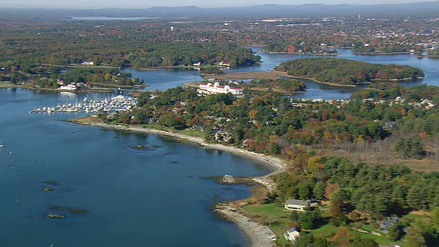 Wentworth by Sea Hotel / New Hampshire，美国视频素材