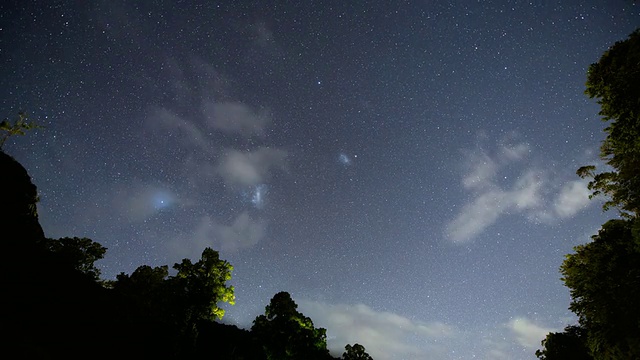 时间流逝:南方夜空视频素材