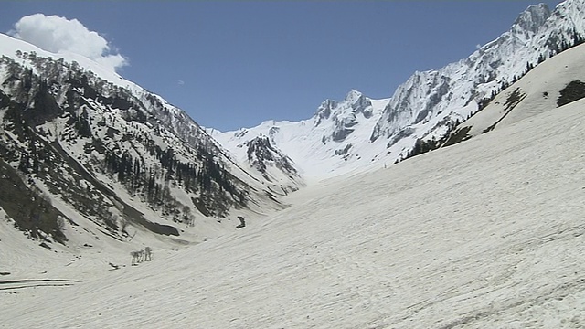 潘右山，Sonmarg，查谟和克什米尔印度视频素材