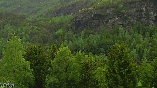 潘左图景观Flam Aurland挪威视频素材