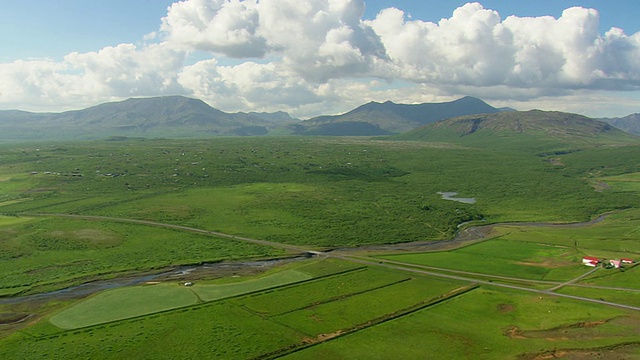 Thingvellir /冰岛WS鸟瞰图视频素材