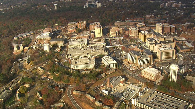 美国北卡罗莱纳大学鸟瞰图视频素材