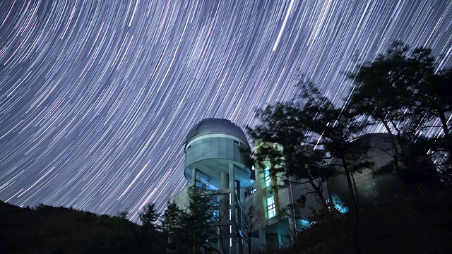 挪威忠清北道天文台WS T/L星日运动观测图视频素材