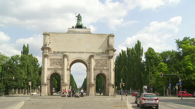 PAN T/L Siegestor(胜利门)慕尼黑视频素材