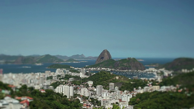 -与Pao de Acucar mountain -巴西里约热内卢视频素材