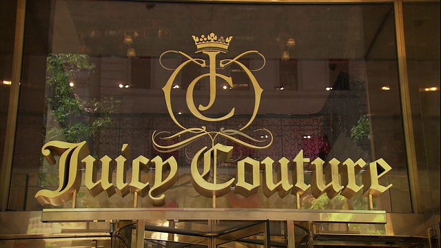 Juicy Couture店面，纽约市第五大道视频素材