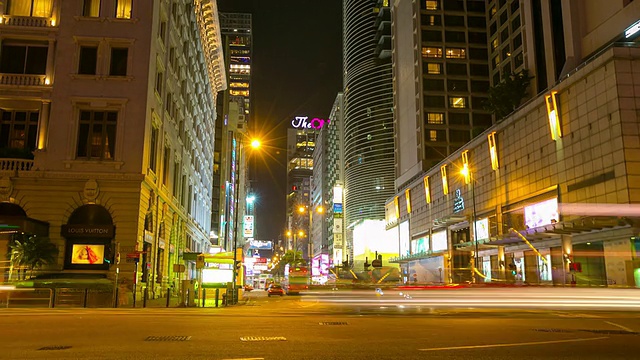 高清延时:维多利亚港的香港九龙城景观视频素材