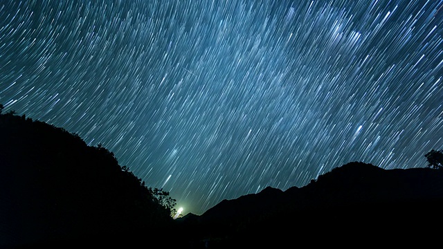 天空中星星的延时视频素材